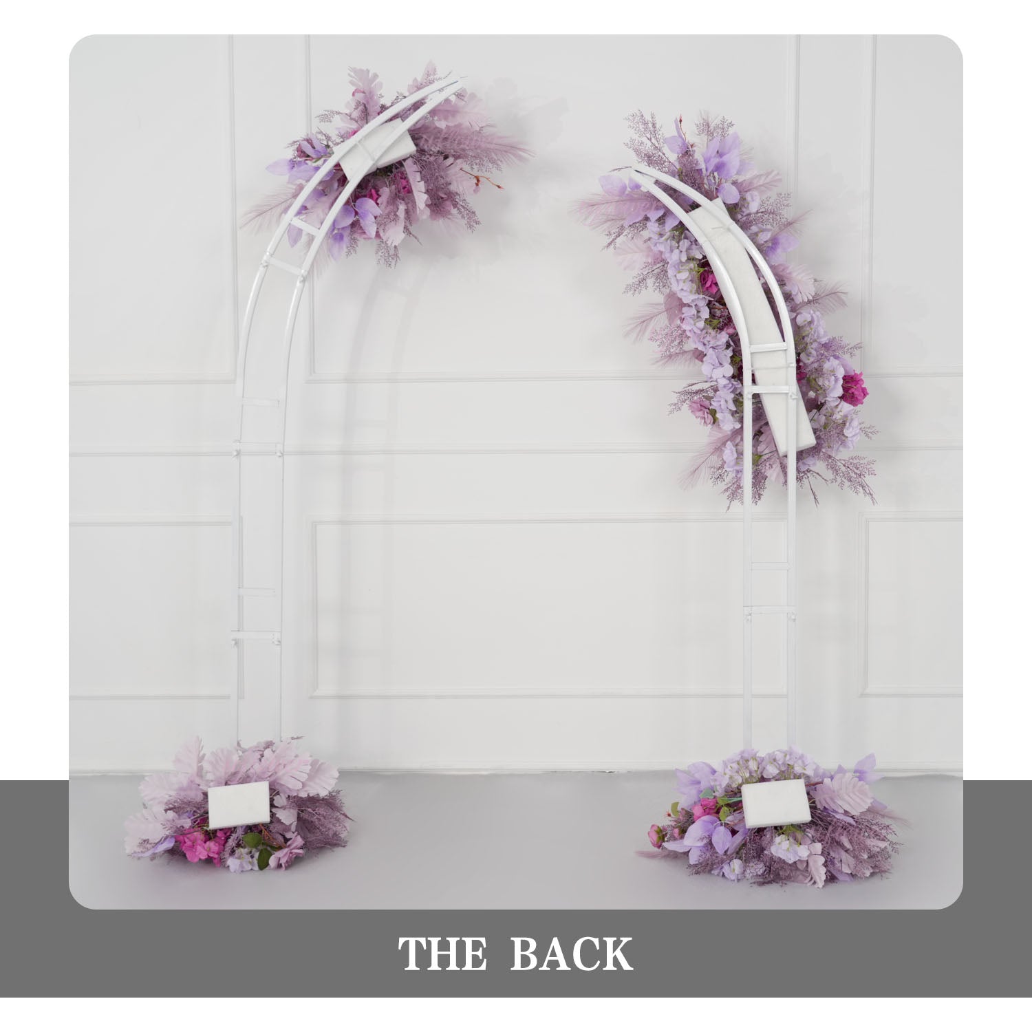Uflower Purple Flower Arrangement Wedding Party Backdrop Floral Props